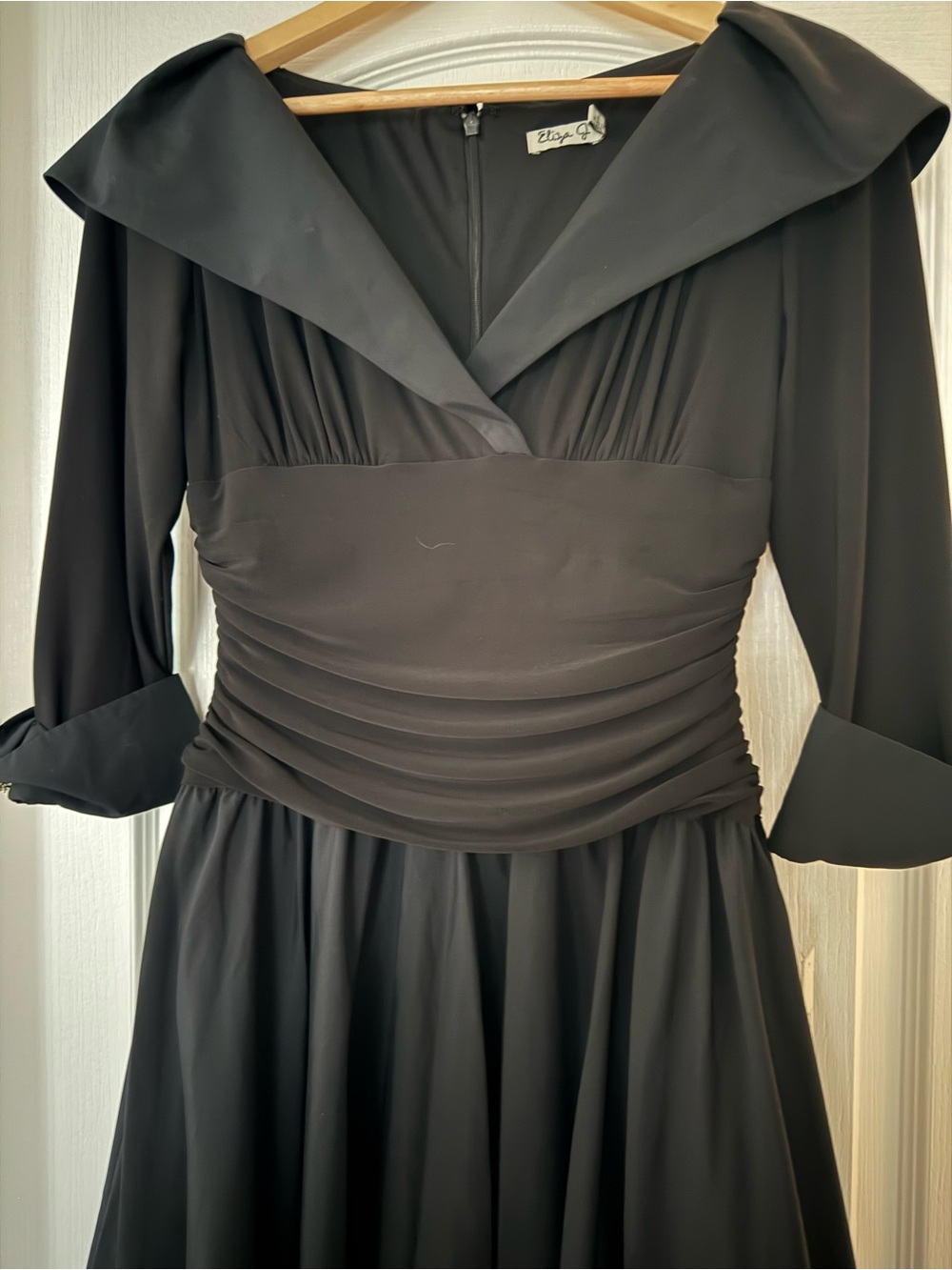 Eliza J Mixed Media Fit & Flare Midi Dress – NWT - Picture 8 of 9